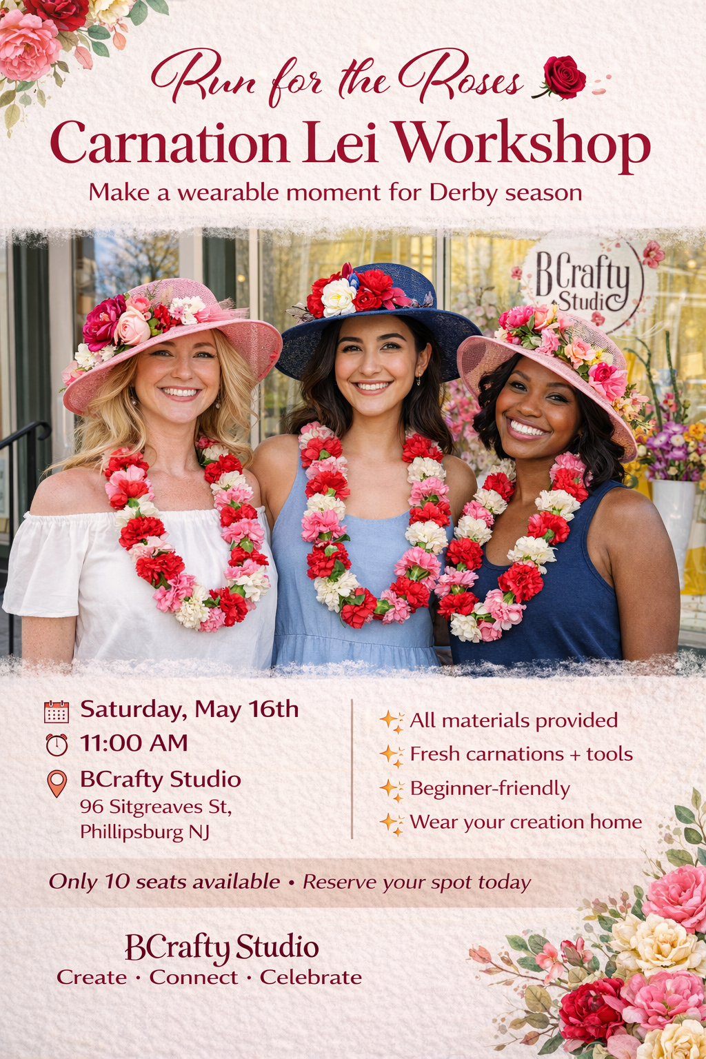 Carnation Lei Workshop